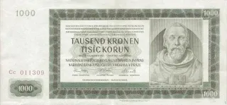 Czech Republic 1.000 Korun 2nd, 1942 image